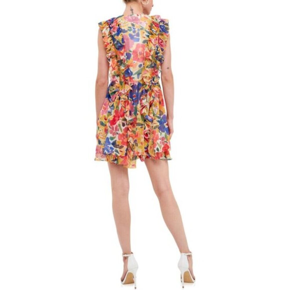 Floral Ruffle Dress - Picture 2 of 9